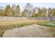 Small backyard with wooden fence and a patio at 16220 Circlegreen Dr, Charlotte, NC 28273