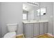 Double vanity bathroom with modern fixtures at 16220 Circlegreen Dr, Charlotte, NC 28273