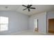 Large bedroom with vaulted ceiling and ceiling fan at 16220 Circlegreen Dr, Charlotte, NC 28273