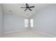 Bright bedroom with vaulted ceiling and ceiling fan at 16220 Circlegreen Dr, Charlotte, NC 28273