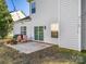 Private backyard with patio, fire pit, and two chairs at 2003 Galty Ln, Charlotte, NC 28270