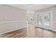 Dining room with French doors leading to the deck at 212 King George Ln, Gastonia, NC 28056