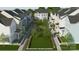 Charming neighborhood rendering with colorful homes, green space, and sidewalks at 266 Gilead Rd, Huntersville, NC 28078