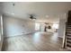 Expansive open-concept living space showcasing modern wood-look floors and abundant natural light at 266 Gilead Rd, Huntersville, NC 28078