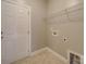 Laundry room with shelving and built in hookups at 2836 Santiago Cir, Monroe, NC 28110