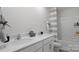 Double vanity bathroom with a shower/tub combo at 3917 Coleman Dr, Charlotte, NC 28215