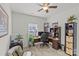 Spacious home office with a corner desk and chair at 4020 Harmony Hills Dr, Matthews, NC 28104