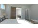 Bedroom with barn door revealing an ensuite bathroom at 4218 Sigmon Cove Ln # 6, Terrell, NC 28682