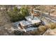 Aerial view of a house with a snow-covered yard at 4419 Halstead Dr, Charlotte, NC 28209