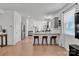 Modern kitchen with gray cabinets and granite countertops at 450 Caleb St, Monroe, NC 28110