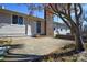 Backyard with a patio and mature trees at 6615 Love Mill Rd, Monroe, NC 28110