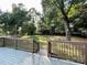 Spacious backyard with deck and mature trees at 808 Eastview St, Shelby, NC 28152