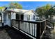 White ranch house with deck and sliding glass door at 808 Eastview St, Shelby, NC 28152