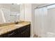 Full bathroom with granite counter tops and shower at 829 Palmetto Bay Dr, Fort Mill, SC 29715