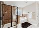 Beautiful bathroom with a tiled shower and separate soaking tub at 829 Palmetto Bay Dr, Fort Mill, SC 29715