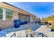 Patio with seating area and built in grill at 9428 Liberty Hill Dr, Mint Hill, NC 28227