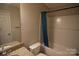 Clean bathroom with granite vanity, tub and shower at 9445 Meadowmont View Dr # 137, Charlotte, NC 28269