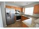 Kitchen with granite countertops and stainless steel appliances at 9445 Meadowmont View Dr # 137, Charlotte, NC 28269