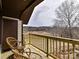 Wooden deck overlooking a tranquil landscape at 955 Brafford Dr, Concord, NC 28025