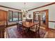 Formal dining room with hardwood floors and bay window at 955 Brafford Dr, Concord, NC 28025