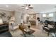 Open floorplan connects the living area to the kitchen and dining spaces at 102 Ellsworth Rd # 43, Mooresville, NC 28115