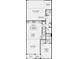 First floor plan showing kitchen, garage, and half bath at 3120 Beacon Heights Rd, Indian Land, SC 29707