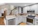 Updated kitchen featuring stainless steel appliances at 69 Honeysuckle Woods, Clover, SC 29710