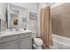 Bathroom featuring single vanity and shower/tub at 8016 Brookbank Dr, Charlotte, NC 28269