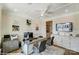 Office with recessed lights, ceiling fan and wainscoting at 128 Ballantree Rd # 46, Mooresville, NC 28115