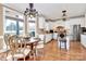 Beautiful kitchen adjacent to dining area featuring stainless steel appliances and granite counters at 18808 Coveside Ln, Cornelius, NC 28031