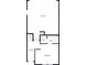 Lower floorplan showcasing bedroom, bath, garage, and foyer at 2124 Electric Ln, Charlotte, NC 28205