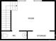 Upper floorplan featuring room, storage, and WC at 2124 Electric Ln, Charlotte, NC 28205