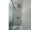 Contemporary shower with rainfall shower head and glass enclosure at 2334 Woodleaf Dr, Gastonia, NC 28052