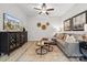 Relaxing living room with comfortable seating and a large TV at 3122 Beacon Heights Rd, Indian Land, SC 29707