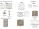 Interior design details: quartz countertops, hex mosaic backsplash, and LVP flooring at 3318 Meadow Wood Ct, Maiden, NC 28650