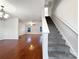 View of a staircase leading to the second floor of the home at 3522 Larkhaven Village Dr, Charlotte, NC 28215