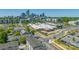 Expansive aerial view highlighting the city skyline, nearby buildings, and urban surroundings at 448 E 16Th St, Charlotte, NC 28206