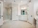 Elegant bathroom with double vanity and large walk-in shower at 7181 Three Kings Rd, Fort Mill, SC 29715