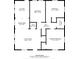 1074 sq ft floor plan showing a living room, kitchen, dining area, 2 bedrooms, and 2 bathrooms at 804 Rayon St, Charlotte, NC 28216