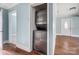 Stackable washer and dryer in convenient laundry closet at 804 Rayon St, Charlotte, NC 28216
