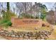 Brick entrance sign for Glencairn Garden in Rock Hill, South Carolina at 124 Piedmont St, Rock Hill, SC 29730