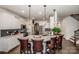 Eat-in kitchen with a large island and seating for four at 127 Doncaster Dr, Mooresville, NC 28115