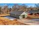 Newly constructed home exterior, gray siding, and paved driveway at 1455 Southwest Blvd, Newton, NC 28658