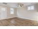 Living room with hardwood floors and ceiling fan at 1455 Southwest Blvd, Newton, NC 28658