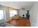 Living room featuring hardwood floors and ample natural light at 1750 Oak Valley Dr, Gastonia, NC 28054