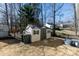 Well-maintained backyard shed with ample storage space, perfect for keeping your outdoor equipment organized at 1825 Bloomsbury Dr, Rock Hill, SC 29730