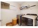 Bright laundry room, complete with washer, dryer, and ample storage at 2012 Orby Ave, Indian Trail, NC 28079