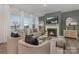 Cozy living room featuring a fireplace and large windows at 3016 Ora Smith Rd, Lincolnton, NC 28092