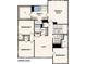 This is the second floorplan, showing the bedrooms, the bathrooms, the laundry room and the loft at 3312 Meadow Wood Ct, Maiden, NC 28650