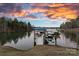 Private dock with gazebo on calm lake at 3917 Acacia N Rd, York, SC 29745